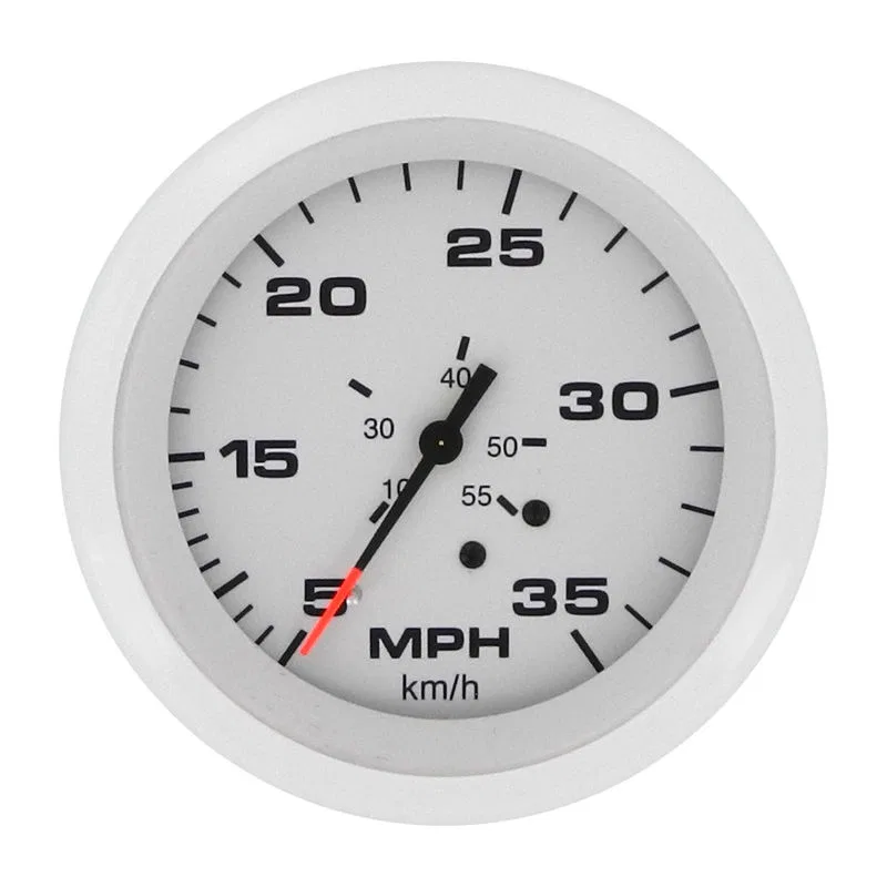 68370P – SIERRAMARINE Speedometer, Aftermarket 3 Inch Full Sweep Analog 5-35 MPH Without Tach/ Resettable Trip Odomet...